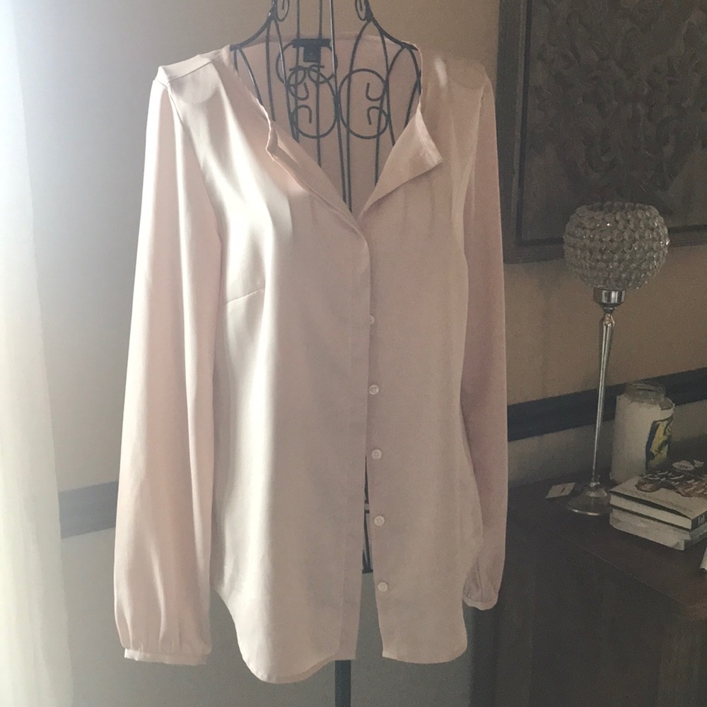 Ann Taylor Blush button up